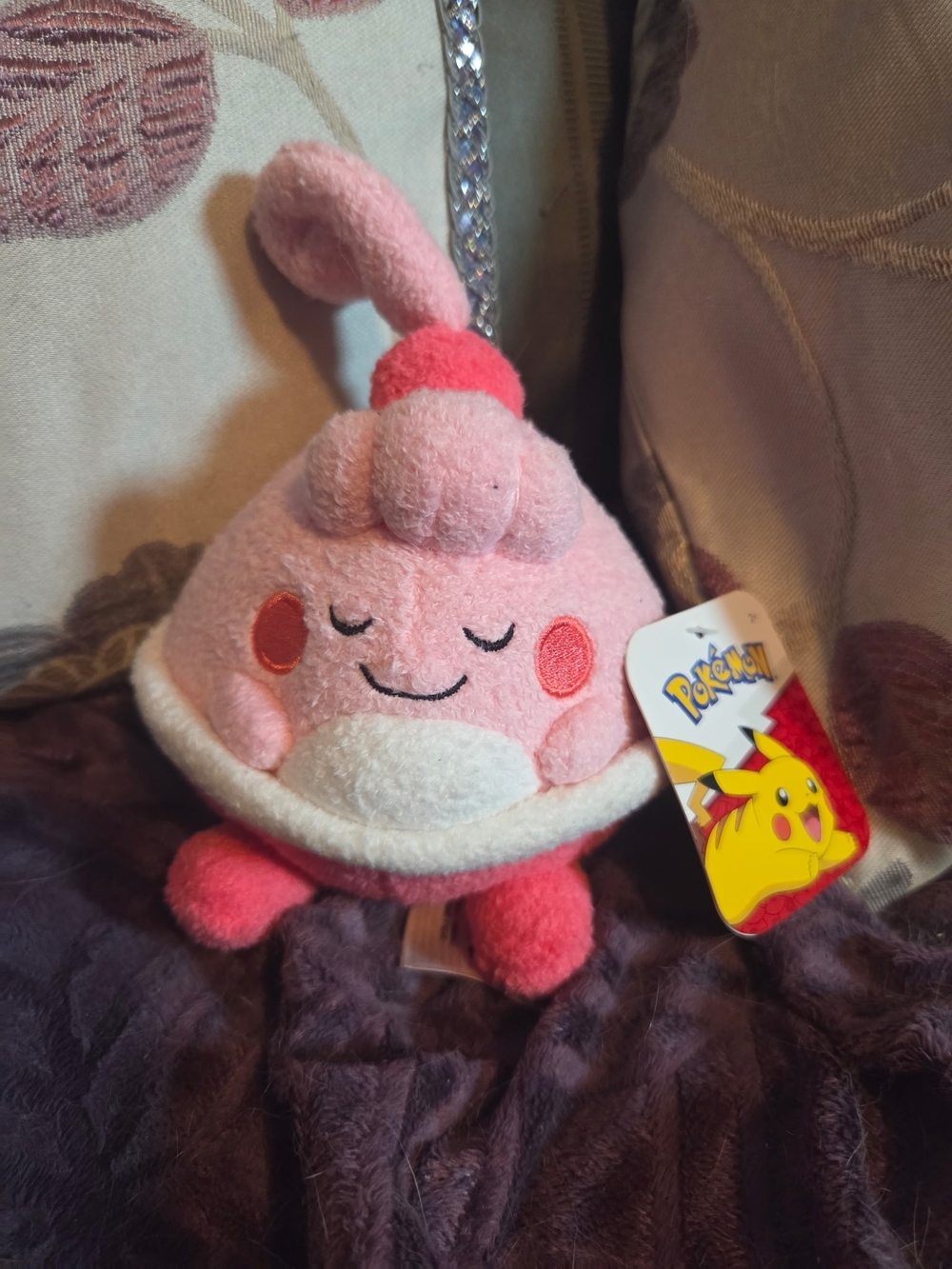 Happiny Sleeping Plush Pokemon -  NWT